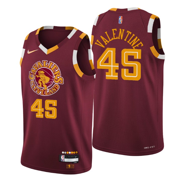 2021-22 Cleveland Cavaliers Denzel Valentine City 75th Anniversary Basketball Jersey