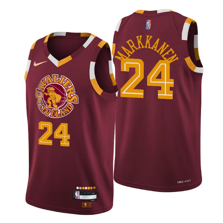 2021-22 Cleveland Cavaliers Lauri Markkanen City 75th Anniversary Basketball Jersey