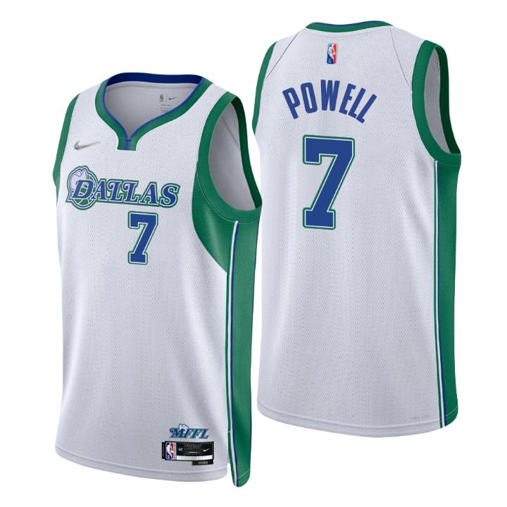 2021-22 Dallas Mavericks Dwight Powell City 75th Anniversary Basketball Jersey