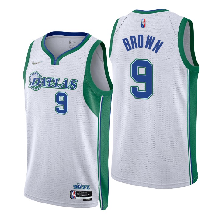 2021-22 Dallas Mavericks Moses Brown City 75th Anniversary Basketball Jersey