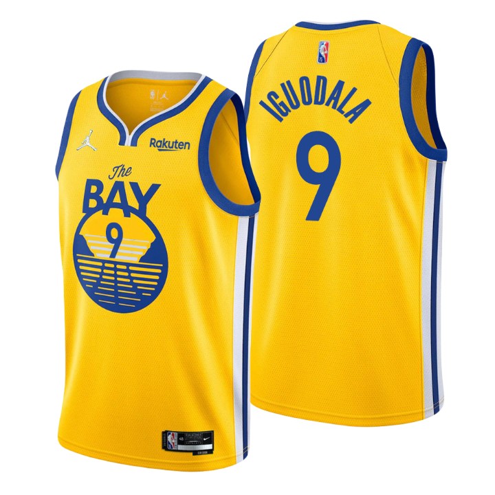 2021-22 Golden State Warriors Andre Iguodala Statement 75th Anniversary Basketball Jersey