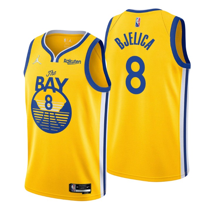 2021-22 Golden State Warriors Nemanja Bjelica Statement 75th Anniversary Basketball Jersey