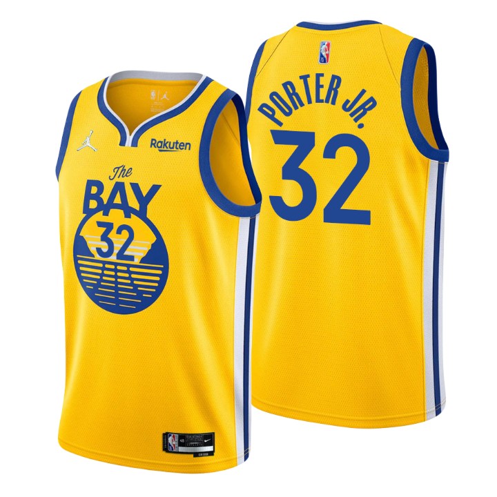 2021-22 Golden State Warriors Otto Porter Jr. Statement 75th Anniversary Basketball Jersey