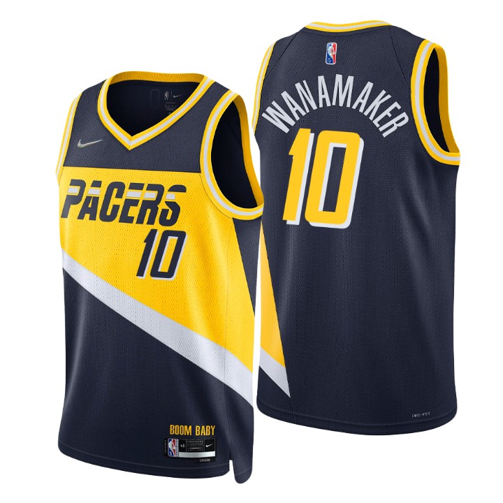 2021-22 Indiana Pacers Brad Wanamaker City 75th Anniversary Basketball Jersey