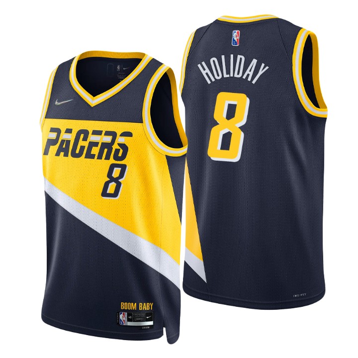 2021-22 Indiana Pacers Justin Holiday City 75th Anniversary Basketball Jersey