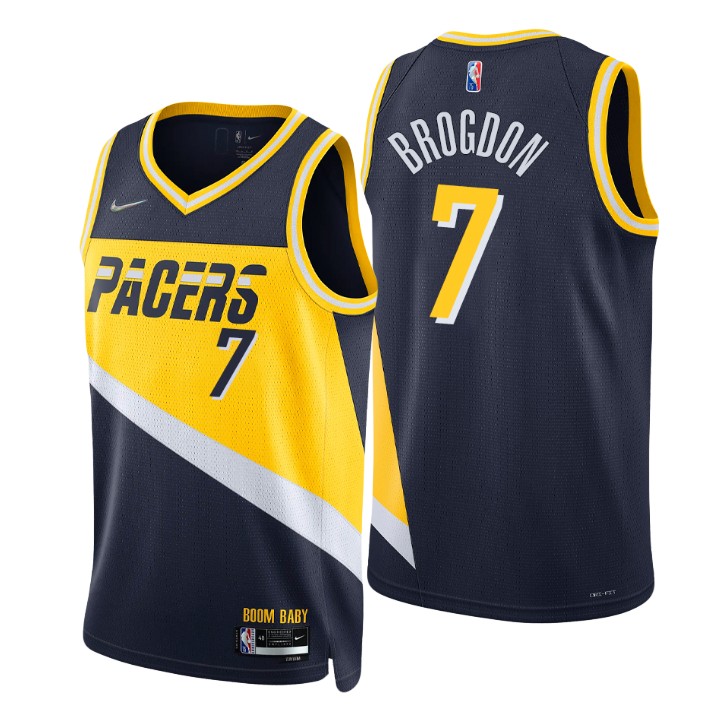 2021-22 Indiana Pacers Malcolm Brogdon City 75th Anniversary Basketball Jersey