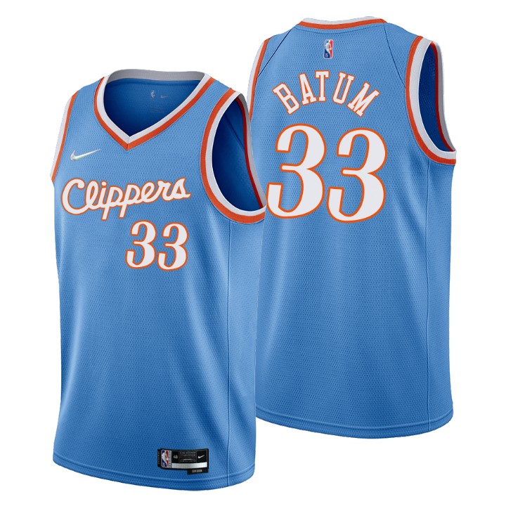 2021-22 Los Angeles Clippers Nicolas Batum City 75th Anniversary Basketball Jersey