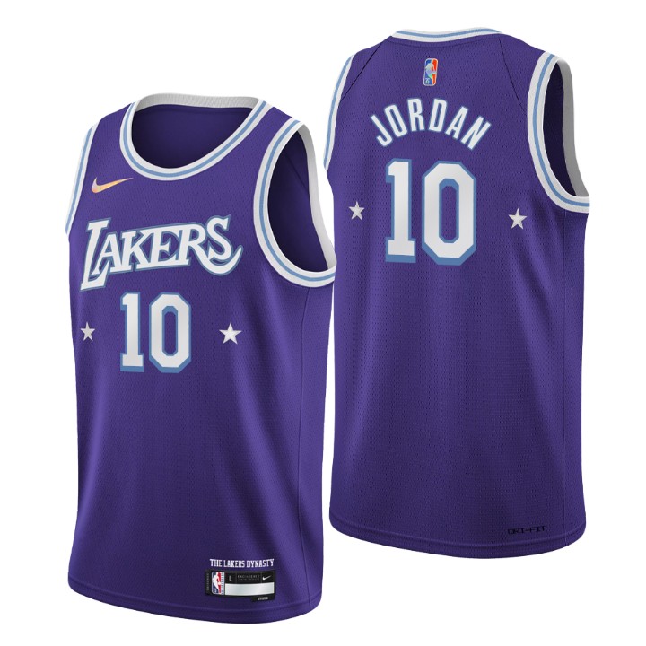 2021-22 Los Angeles Lakers Deandre Jordan City 75th Anniversary Basketball Jersey