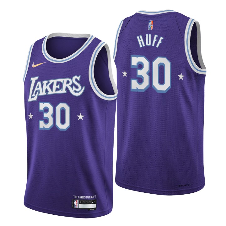 2021-22 Los Angeles Lakers Jay Huff City 75th Anniversary Basketball Jersey