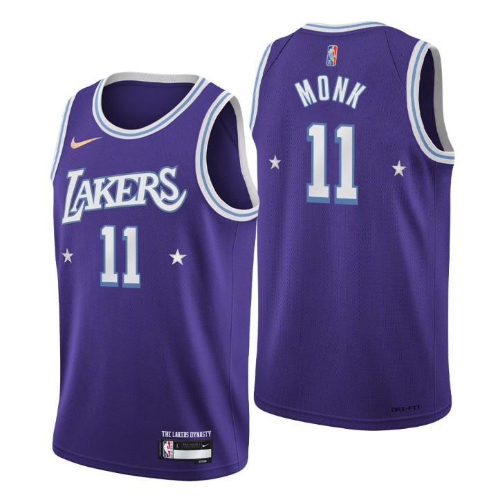 2021-22 Los Angeles Lakers Malik Monk City 75th Anniversary Basketball Jersey