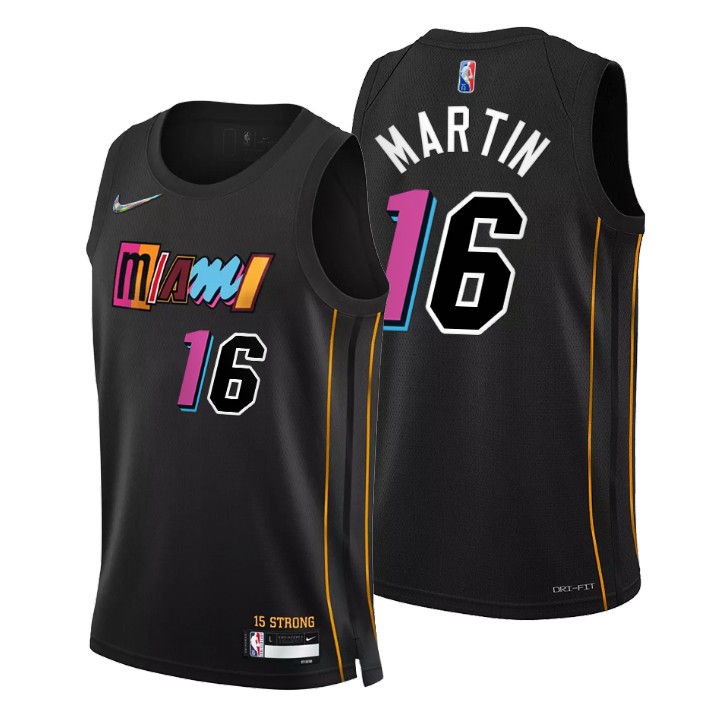 2021-22 Miami Heat Caleb Martin City 75th Anniversary Basketball Jersey