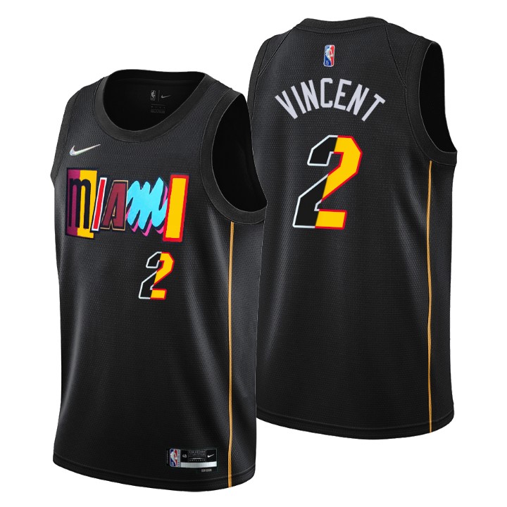 2021-22 Miami Heat Gabe Vincent City 75th Anniversary Basketball Jersey
