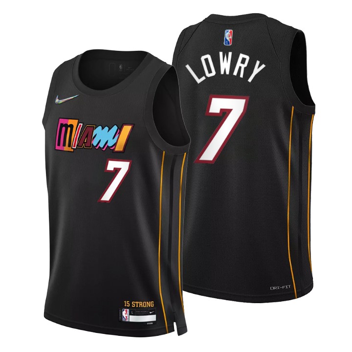 2021-22 Miami Heat Kyle Lowry City 75th Anniversary Basketball Jersey