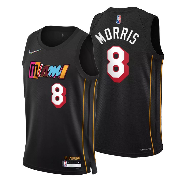 2021-22 Miami Heat Markieff Morris City 75th Anniversary Basketball Jersey