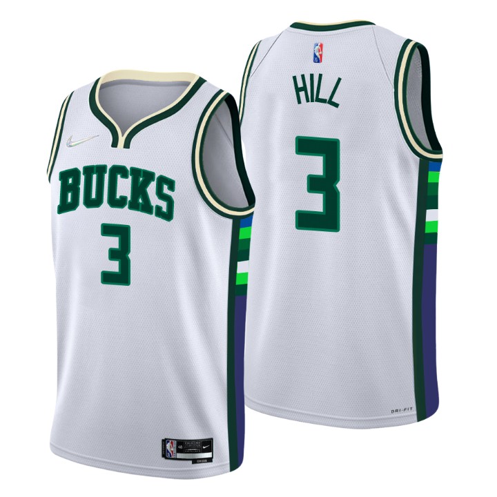 2021-22 Milwaukee Bucks George Hill City 75th Anniversary Basketball Jersey