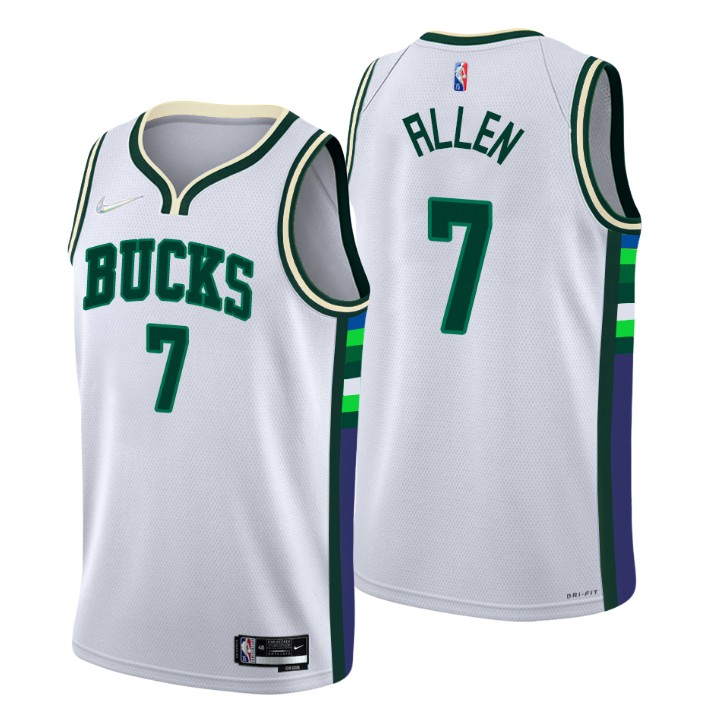 2021-22 Milwaukee Bucks Grayson Allen City 75th Anniversary Basketball Jersey