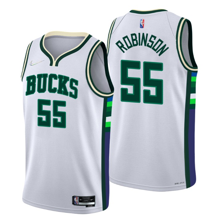 2021-22 Milwaukee Bucks Justin Robinson City 75th Anniversary Basketball Jersey