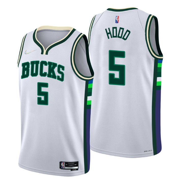 2021-22 Milwaukee Bucks Rodney Hood City 75th Anniversary Basketball Jersey