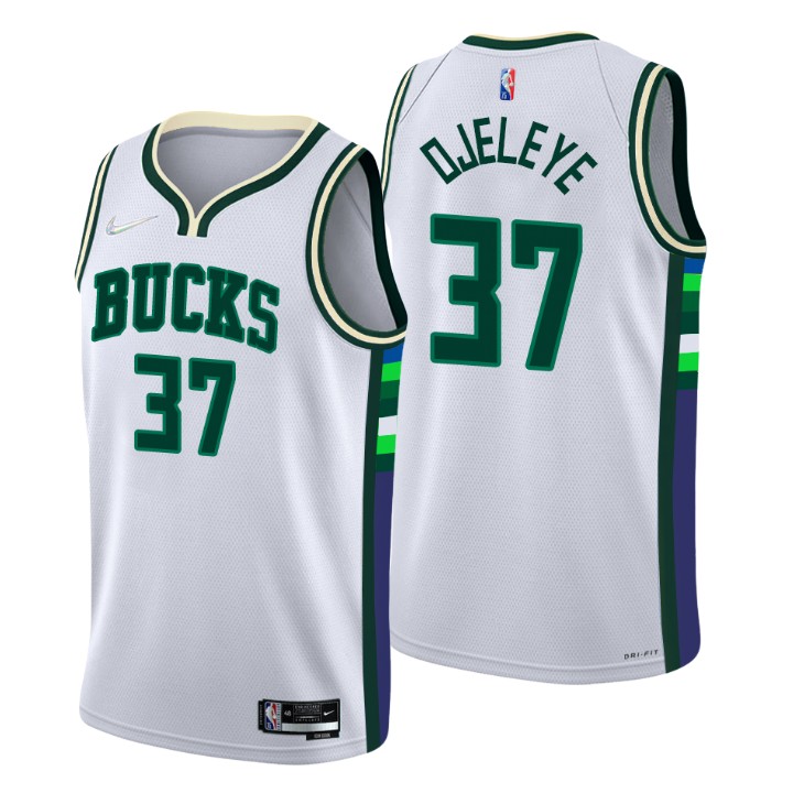 2021-22 Milwaukee Bucks Semi Ojeleye City 75th Anniversary Basketball Jersey