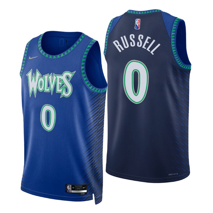 2021-22 Minnesota Timberwolves D'angelo Russell City 75th Anniversary Basketball Jersey