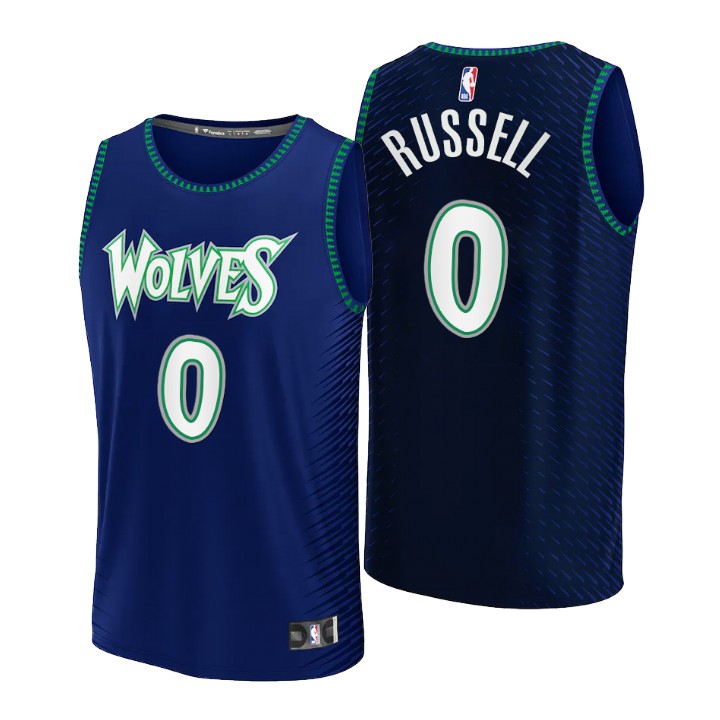 2021-22 Minnesota Timberwolves D'angelo Russell Replica Basketball Jersey City