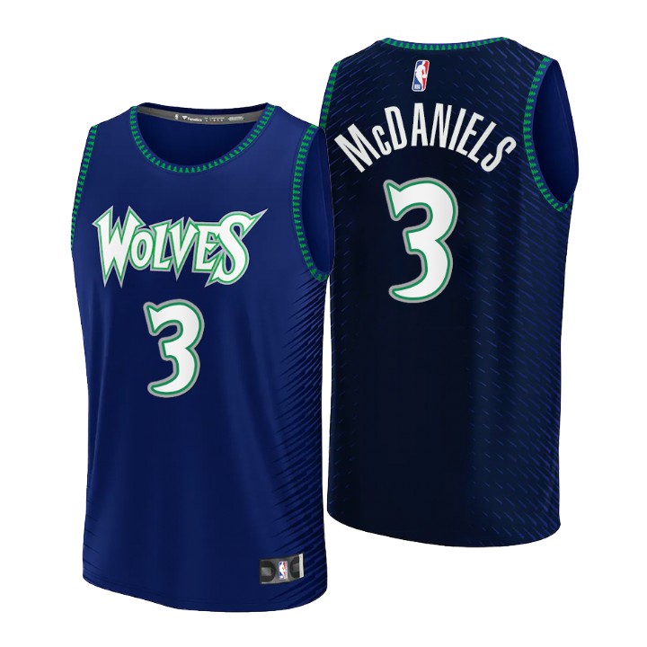 2021-22 Minnesota Timberwolves Jaden Mcdaniels Replica Basketball Jersey City