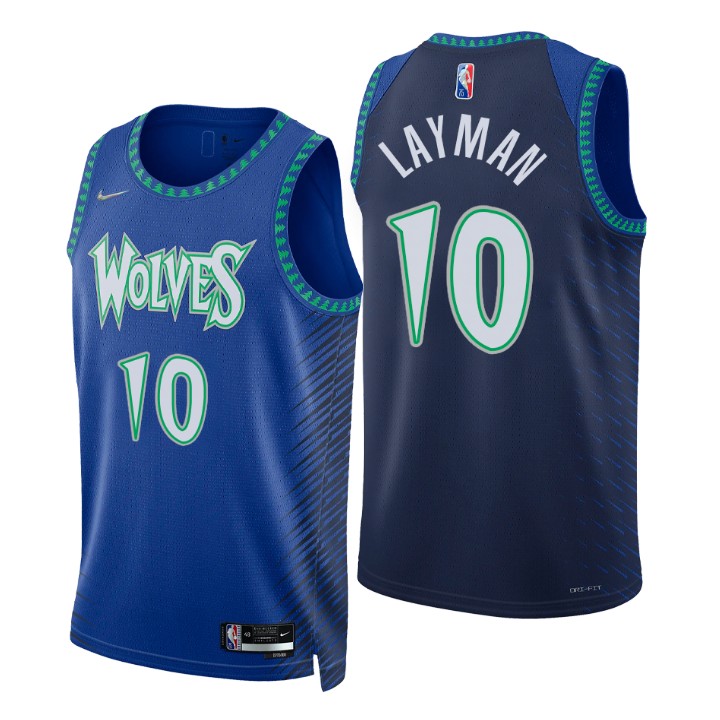 2021-22 Minnesota Timberwolves Jake Layman City 75th Anniversary Basketball Jersey