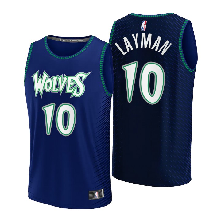 2021-22 Minnesota Timberwolves Jake Layman Replica Basketball Jersey City