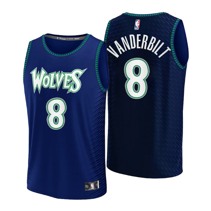 2021-22 Minnesota Timberwolves Jarred Vanderbilt Replica Basketball Jersey City