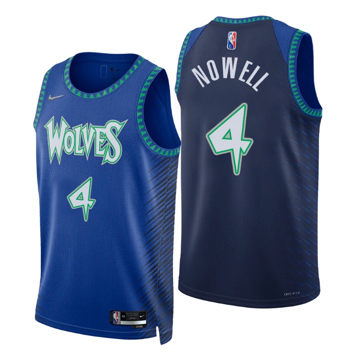 2021-22 Minnesota Timberwolves Jaylen Nowell City 75th Anniversary Basketball Jersey