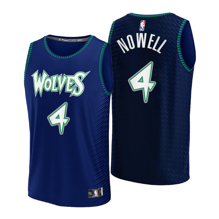 2021-22 Minnesota Timberwolves Jaylen Nowell Replica Basketball Jersey City