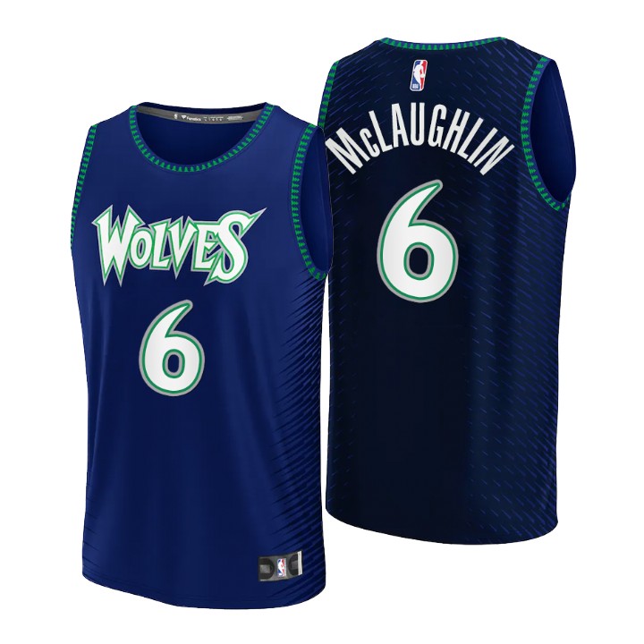 2021-22 Minnesota Timberwolves Jordan Mclaughlin Replica Basketball Jersey City