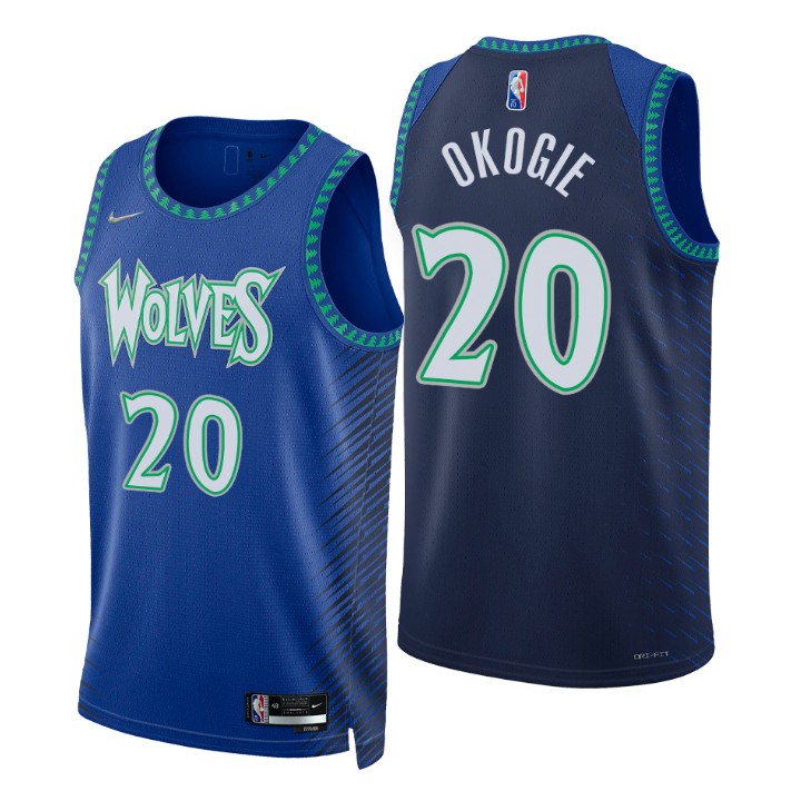 2021-22 Minnesota Timberwolves Josh Okogie City 75th Anniversary Basketball Jersey