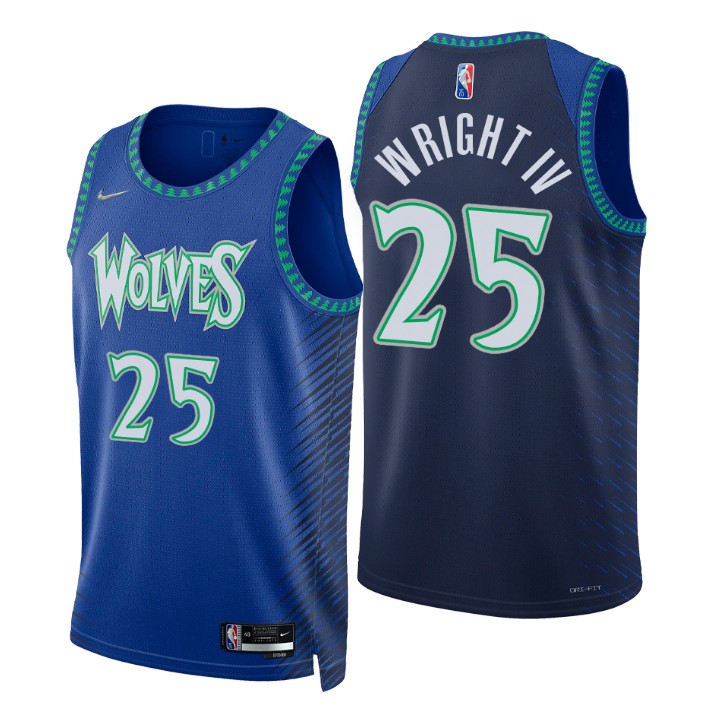 2021-22 Minnesota Timberwolves Mckinley Wright Iv City 75th Anniversary Basketball Jersey