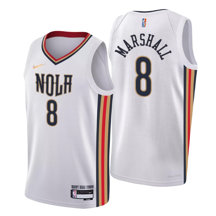 2021-22 New Orleans Pelicans Naji Marshall City 75th Anniversary Basketball Jersey
