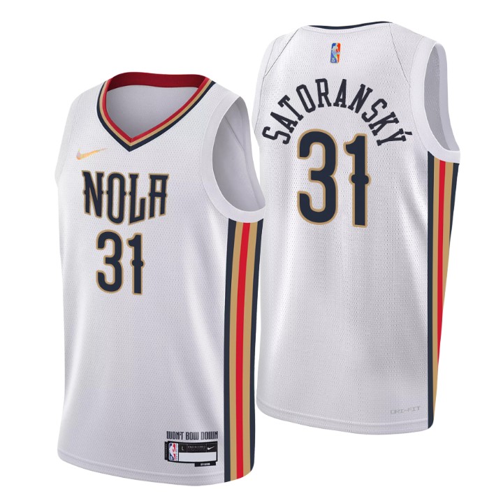 2021-22 New Orleans Pelicans Tomas Satoransky City 75th Anniversary Basketball Jersey
