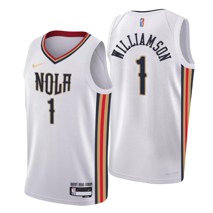 2021-22 New Orleans Pelicans Zion Williamson City 75th Anniversary Basketball Jersey
