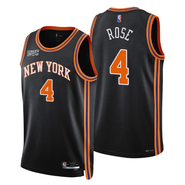 2021-22 New York Knicks Derrick Rose City 75th Anniversary Basketball Jersey