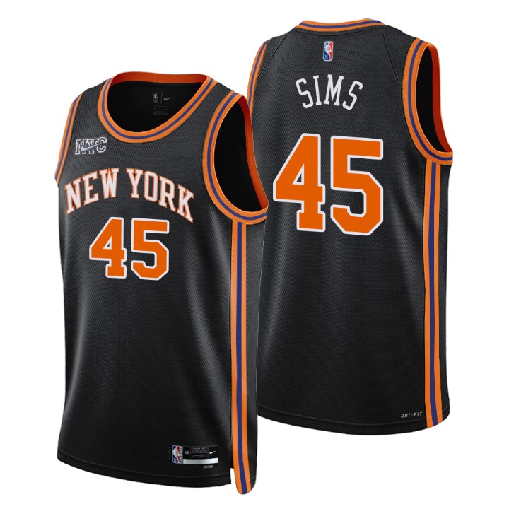 2021-22 New York Knicks Jericho Sims City 75th Anniversary Basketball Jersey