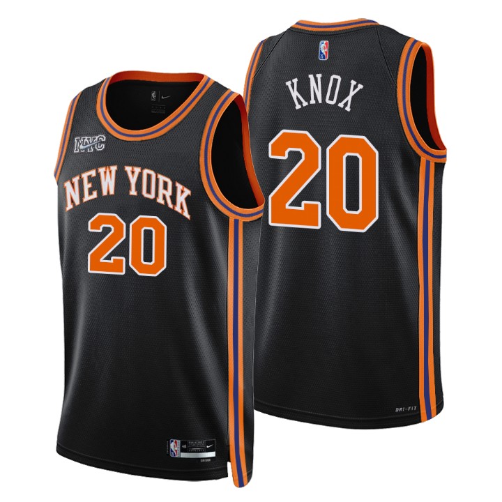 2021-22 New York Knicks Kevin Knox City 75th Anniversary Basketball Jersey