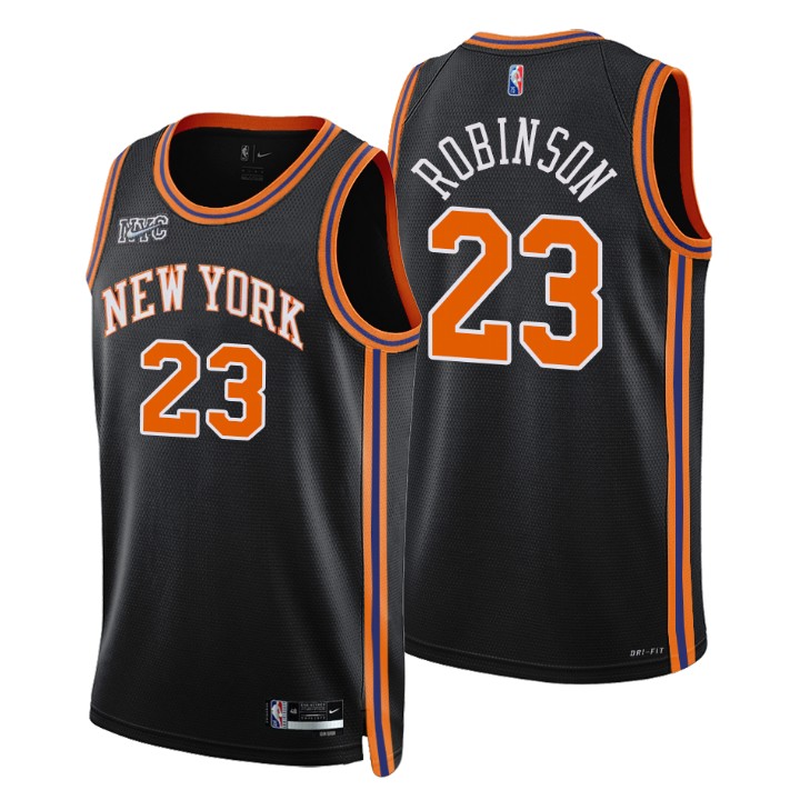 2021-22 New York Knicks Mitchell Robinson City 75th Anniversary Basketball Jersey