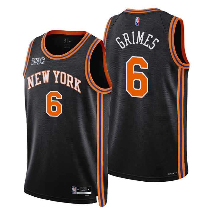 2021-22 New York Knicks Quentin Grimes City 75th Anniversary Basketball Jersey