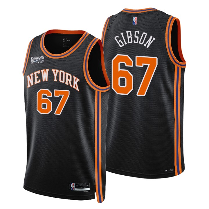 2021-22 New York Knicks Taj Gibson City 75th Anniversary Basketball Jersey