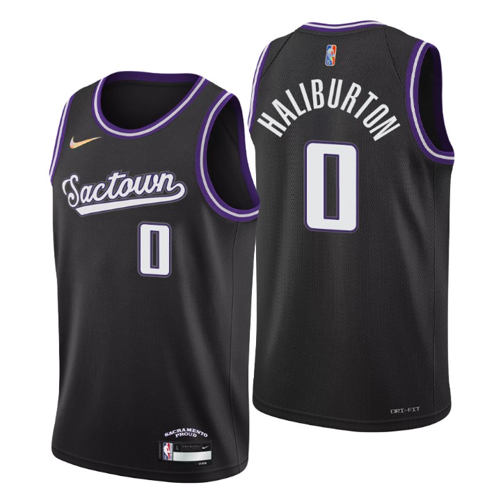 2021-22 Sacramento Kings Tyrese Haliburton City 75th Anniversary Basketball Jersey