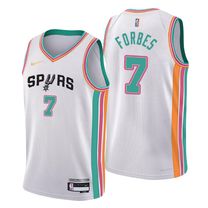 2021-22 San Antonio Spurs Bryn Forbes City 75th Anniversary Basketball Jersey