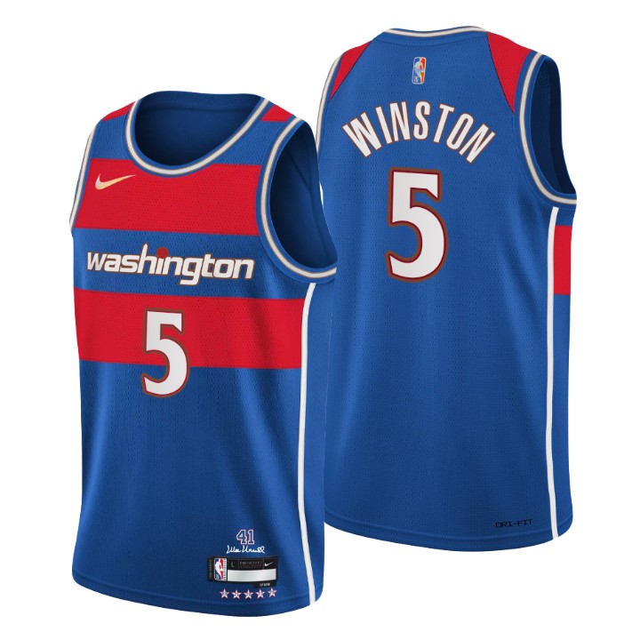 2021-22 Washington Wizards Cassius Winston City 75th Anniversary Jersey