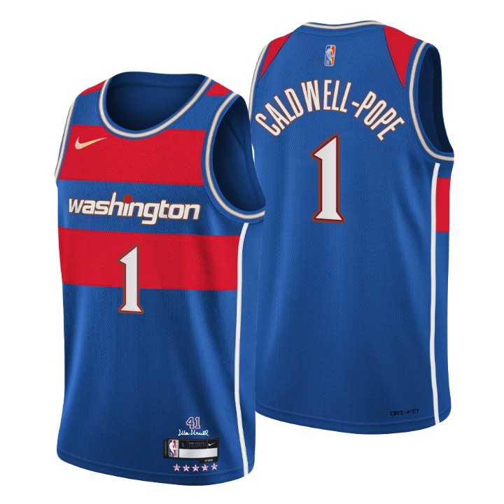 2021-22 Washington Wizards Kentavious Caldwell-pope City 75th Anniversary Basketball Jersey