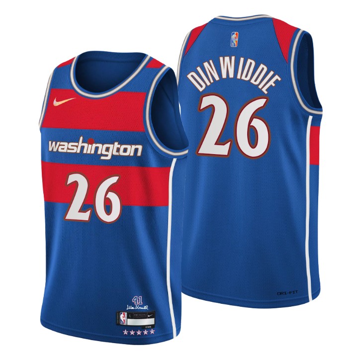 2021-22 Washington Wizards Spencer Dinwiddie City 75th Anniversary Basketball Jersey