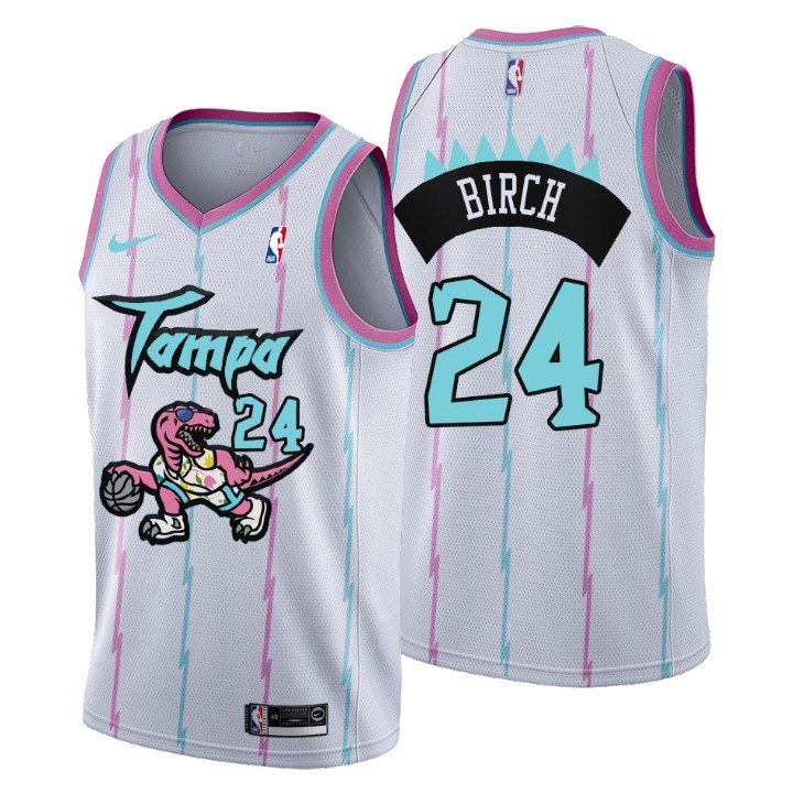 2021 Toronto Raptors Tampa City #24 Khem Birch Basketball Jersey White