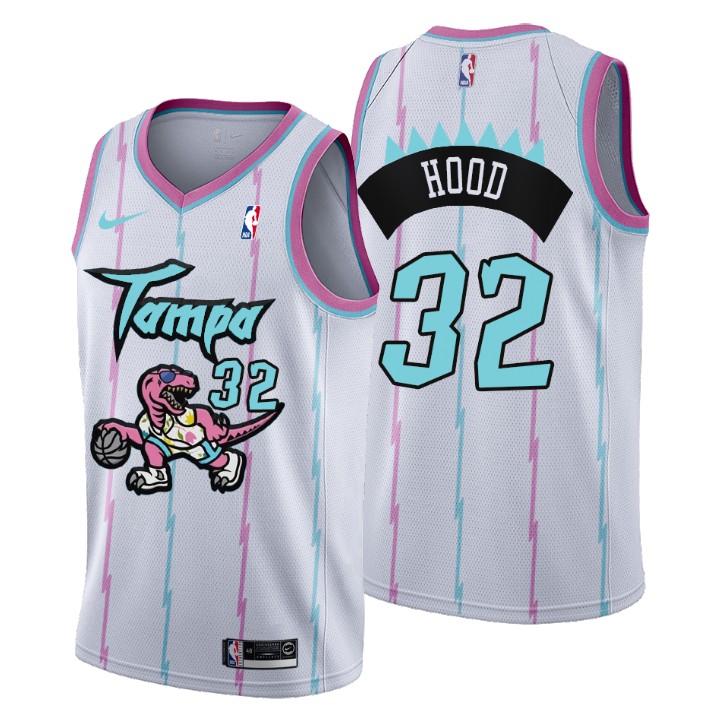 2021 Toronto Raptors Tampa City #32 Rodney Hood Basketball Jersey White